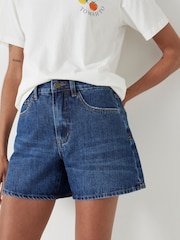 Hush Blue Essential Denim 100% Cotton Shorts - Image 4 of 5
