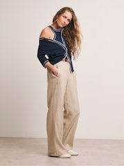 JD Williams Contrast Trim Short Sleeve Cardigan - Slika 3 iz 4