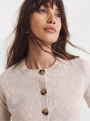 JD Williams Pink Short Sleeve Button Down Cardigan - Image 4 of 4