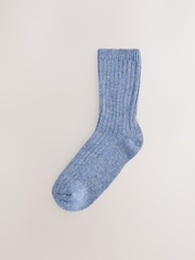 Tonal Blue Containing Wool Ankle Socks 3 Pack - Image 2 of 4