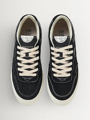 Stepney Workers Club Black Pearl Cup Suede Trainers - Image 3 of 5