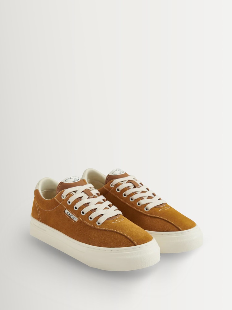 Stepney Workers Club Tan Brown Dellow 02 Suede Trainers - Image 2 of 5 Stepney Workers Club Tan Brown Dellow 02 Suede Trainers - Image 2 of 5