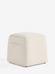 Tweedy Plain Light Natural Irvine Storage Stool - Image 4 of 6