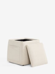 Tweedy Plain Light Natural Irvine Storage Stool - Image 6 of 6