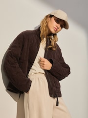 Chocolate Brown Quilted Jacket - Image 1 of 10