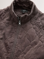 Chocolate Brown Quilted Jacket - Image 6 of 10