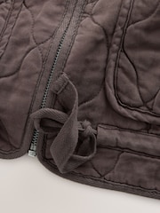 Chocolate Brown Quilted Jacket - Image 8 of 10