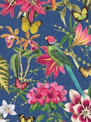 Graham & Brown Deep Navy Paradiso Multi 10M Wallpaper - Image 2 of 4