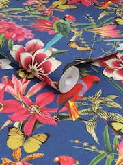 Graham & Brown Deep Navy Paradiso Multi 10M Wallpaper - Image 3 of 4