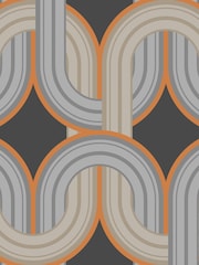 Graham & Brown Chocolate Orange Envy In the Loop 10M Wallpaper - Image 2 of 3
