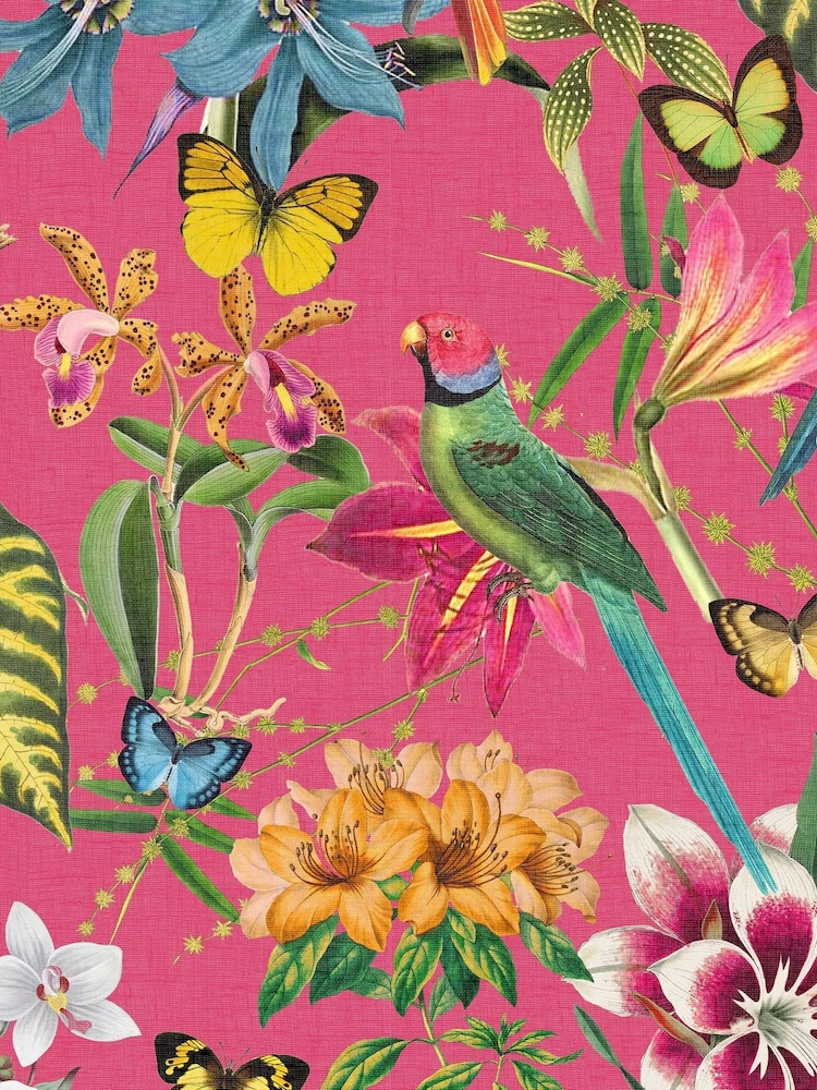 Graham & Brown Hot Pink Paradiso Multi 10M Wallpaper - Image 2 of 4