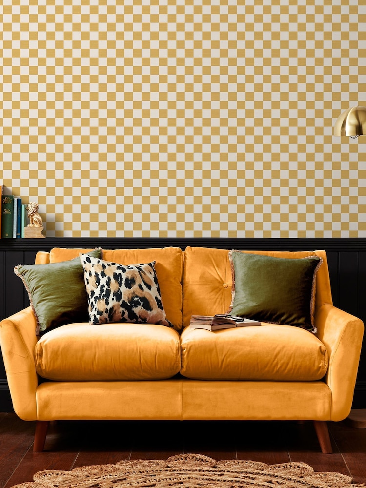 Graham & Brown Honey Envy Check Me Out 10M Wallpaper - Image 1 of 3
