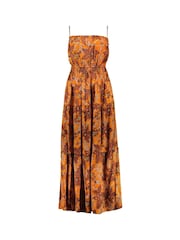 Baukjen Orange Anais Tangerine Floral Print Dress - Image 1 of 2