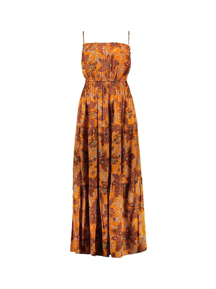 Baukjen Orange Anais Tangerine Floral Print Dress - Image 1 of 2