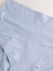 Blue High Waist High Leg Ultimate Comfort Knickers 2 Pack - Image 9 of 9