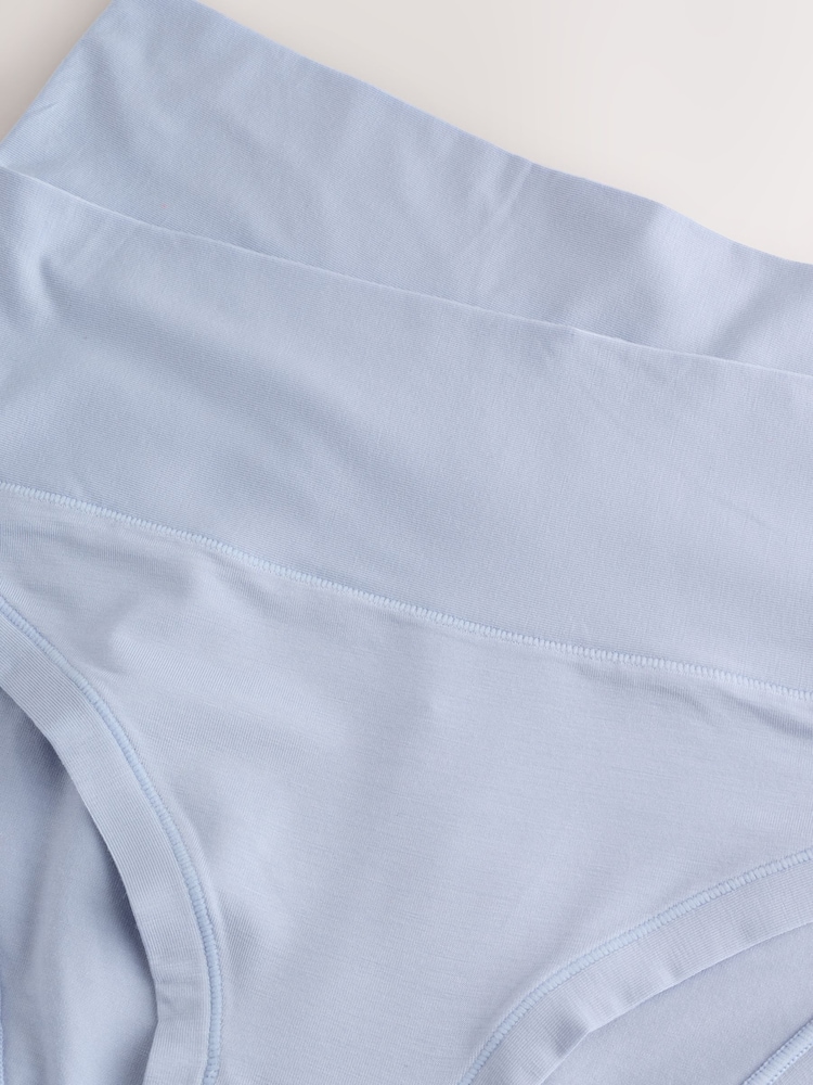 Blue High Waist High Leg Ultimate Comfort Knickers 2 Pack - Image 9 of 9