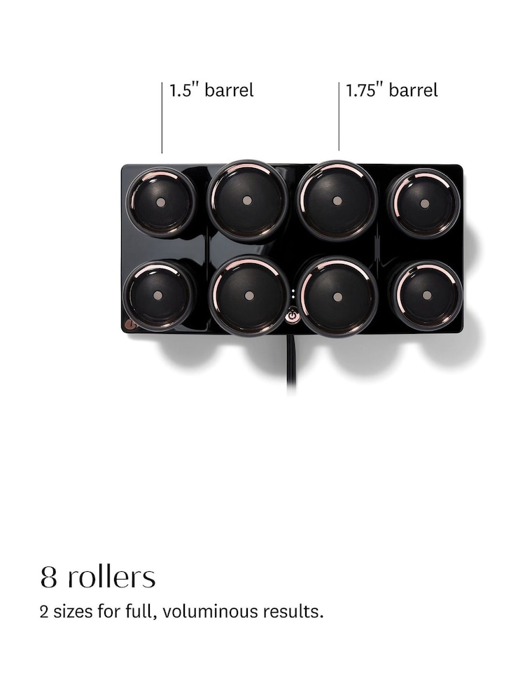 T3 Volumizing Hot Rollers Luxe 4 XL 4.4cm and 4 LG 3.8 cm Hot Roller Set with Dual Temperature Control - Image 2 of 5