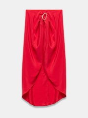 Mint Velvet Red Gold Trim Sarong - Image 5 of 6