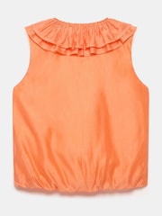 Mint Velvet Orange Ruffle Front Top - Image 7 of 7