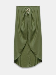 Mint Velvet Green Gold Trim Sarong - Image 1 of 2