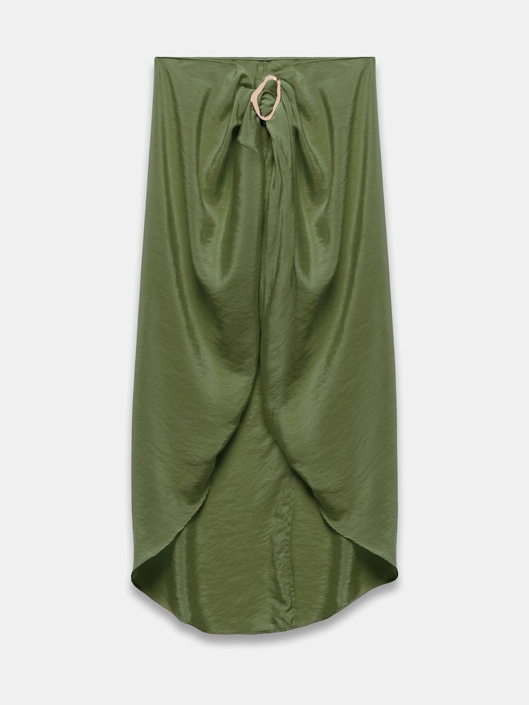 Mint Velvet Green Gold Trim Sarong - Image 1 of 2