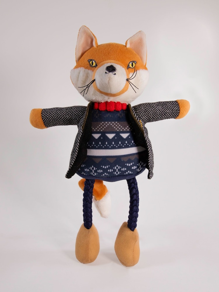 Joules Blue Jonty Tweedy Fox - Image 2 of 4
