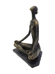 Libra Interiors Bronze Yoga Pose Sculpture - Image 3 of 6