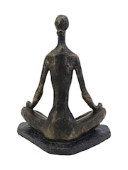 Libra Interiors Bronze Yoga Pose Sculpture - Image 4 of 6