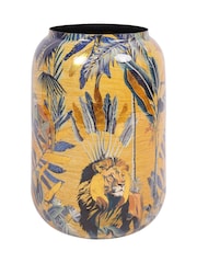 Libra Interiors Gold Blue Small Jungle Vase - Image 2 of 5