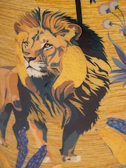 Libra Interiors Gold Blue Small Jungle Vase - Image 5 of 5