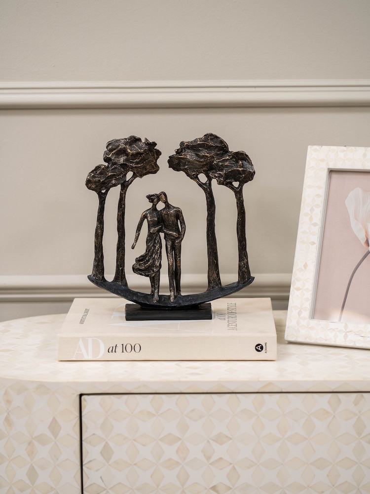 Libra Interiors Bronze Lovers Arboretum Sculpture - Image 1 of 6 Libra Interiors Bronze Lovers Arboretum Sculpture - Image 1 of 6