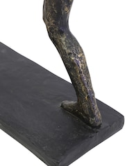 Libra Interiors Bronze Fishing Sculpture on Stand - Image 6 of 6