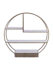 Libra Interiors Aged Gold Belvedere Aged Gold Multi Tier Buffet Stand - Image 2 of 6