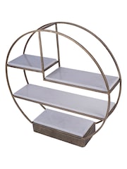 Libra Interiors Aged Gold Belvedere Aged Gold Multi Tier Buffet Stand - Image 3 of 6