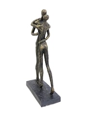 Libra Interiors Bronze Lovers Embrace Sculpture - Image 3 of 6