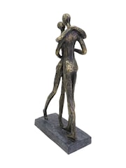 Libra Interiors Bronze Lovers Embrace Sculpture - Image 4 of 6