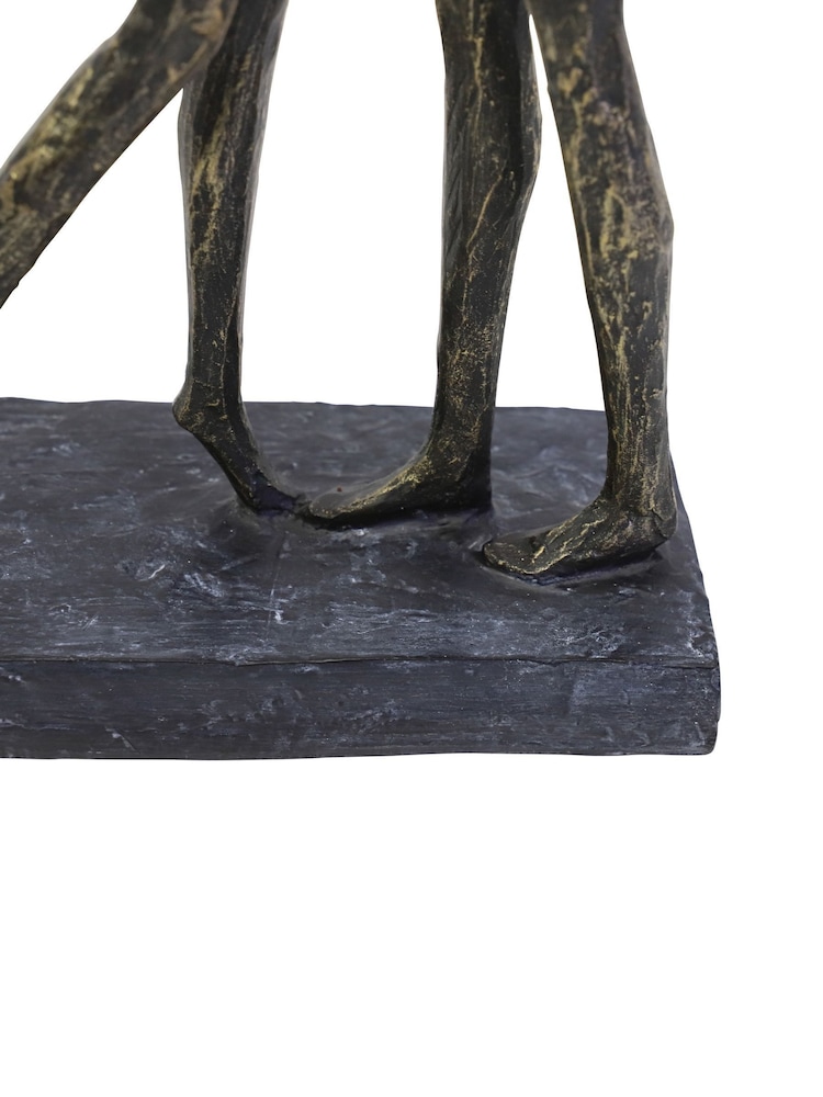 Libra Interiors Bronze Lovers Embrace Sculpture - Image 6 of 6