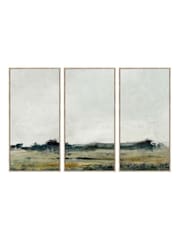 Libra Interiors Set of 3 Green Natural Fields L Landscape Wall Art - Image 2 of 2