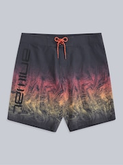 Animal Black Brett Mens Printed Quick Drying Board Shorts - Image 1 of 4