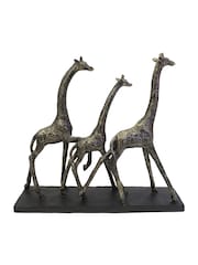 Libra Interiors Bronze Family Of Three Giraffes Sculpture - Image 3 of 6