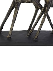 Libra Interiors Bronze Family Of Three Giraffes Sculpture - Image 6 of 6