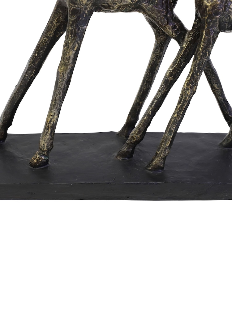 Libra Interiors Bronze Family Of Three Giraffes Sculpture - Image 6 of 6