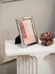 Libra Interiors Silver Danes Photo Frame Mirror Polyresin 13x18cm - Image 1 of 4