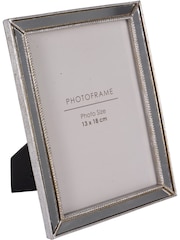 Libra Interiors Silver Danes Photo Frame Mirror Polyresin 13x18cm - Image 2 of 4