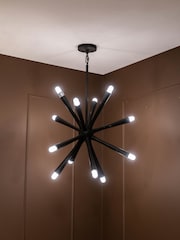 Libra Interiors Black Arren 11 Arm Chandelier - Image 1 of 2
