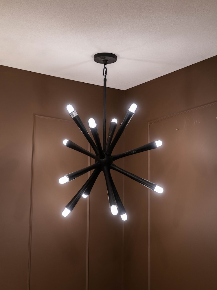 Libra Interiors Black Arren 11 Arm Chandelier - Image 1 of 2 Libra Interiors Black Arren 11 Arm Chandelier - Image 1 of 2