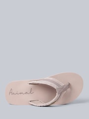 Animal Brown Womens Tidal Flip Flops - Image 2 of 4