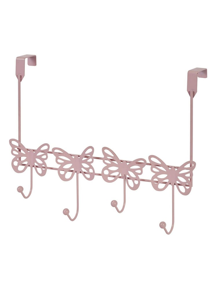 Showerdrape Set of 2 Butterflies Over Door Storage Hooks - Imagem 4 de 4