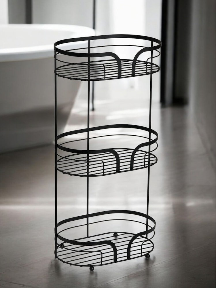 Showerdrape Black Dante Freestanding Floor Caddy - Image 1 of 2