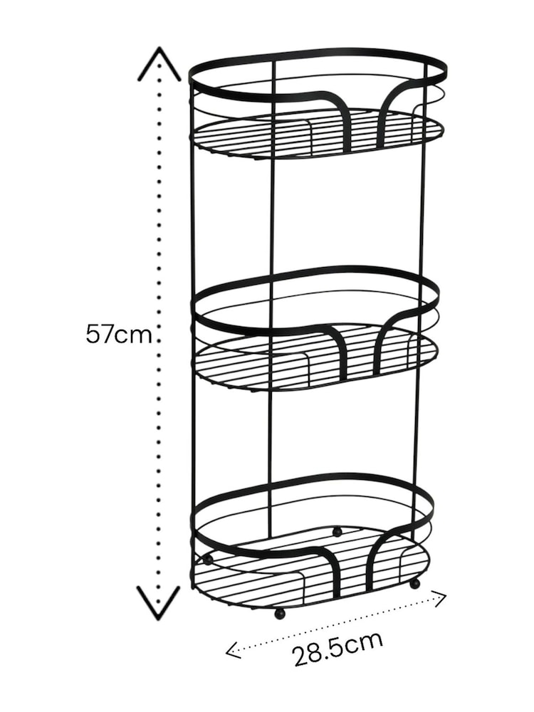 Showerdrape Black Dante Freestanding Floor Caddy - Image 2 of 2